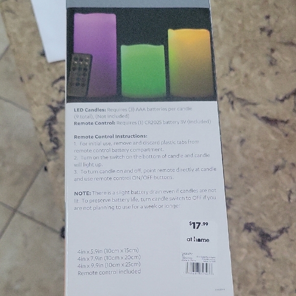 Premium 3pc LED Candle Set with Remote - Picture 4 of 5